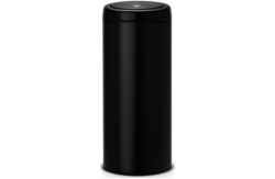 Brabantia Plastic 30L Touch Bin - Matt Black.